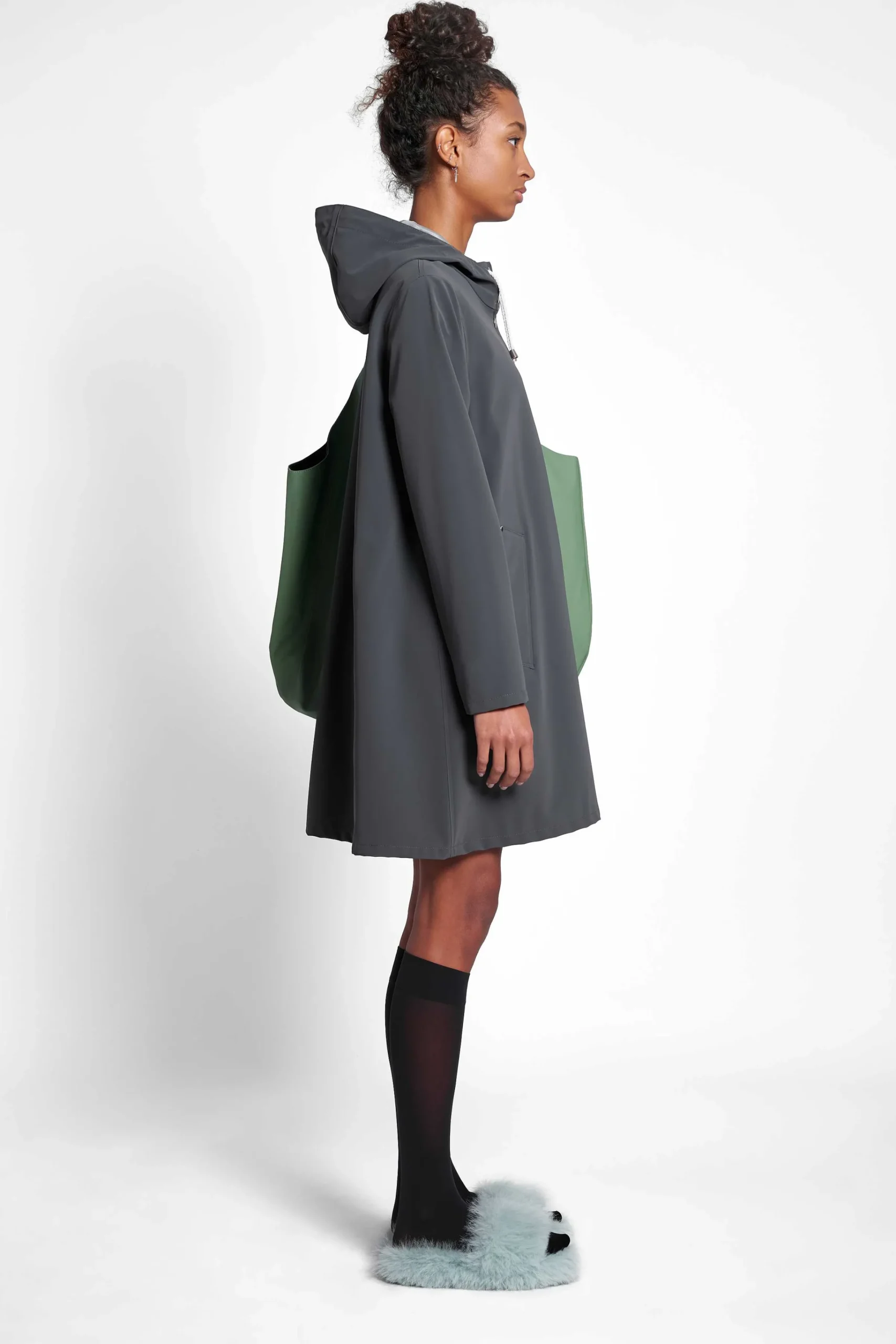 STUTTERHEIM Kvinners Salg<Mosebacke Lett Matt Regnfrakk