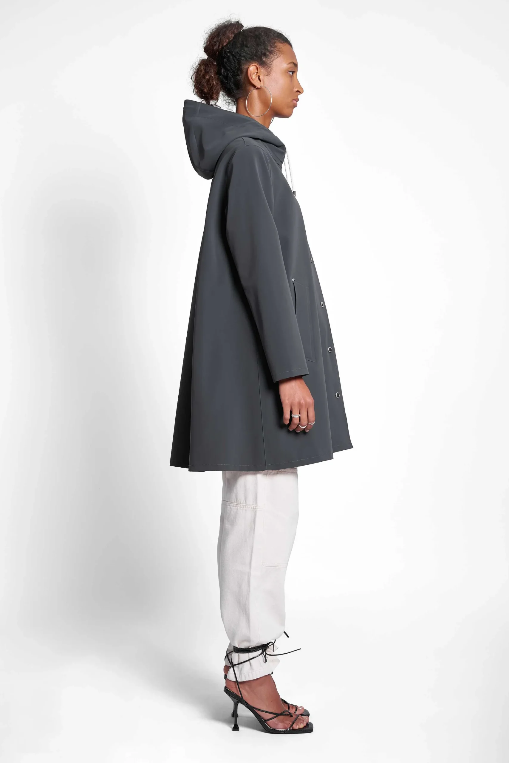 STUTTERHEIM Kvinners Salg<Mosebacke Matt Regnfrakk