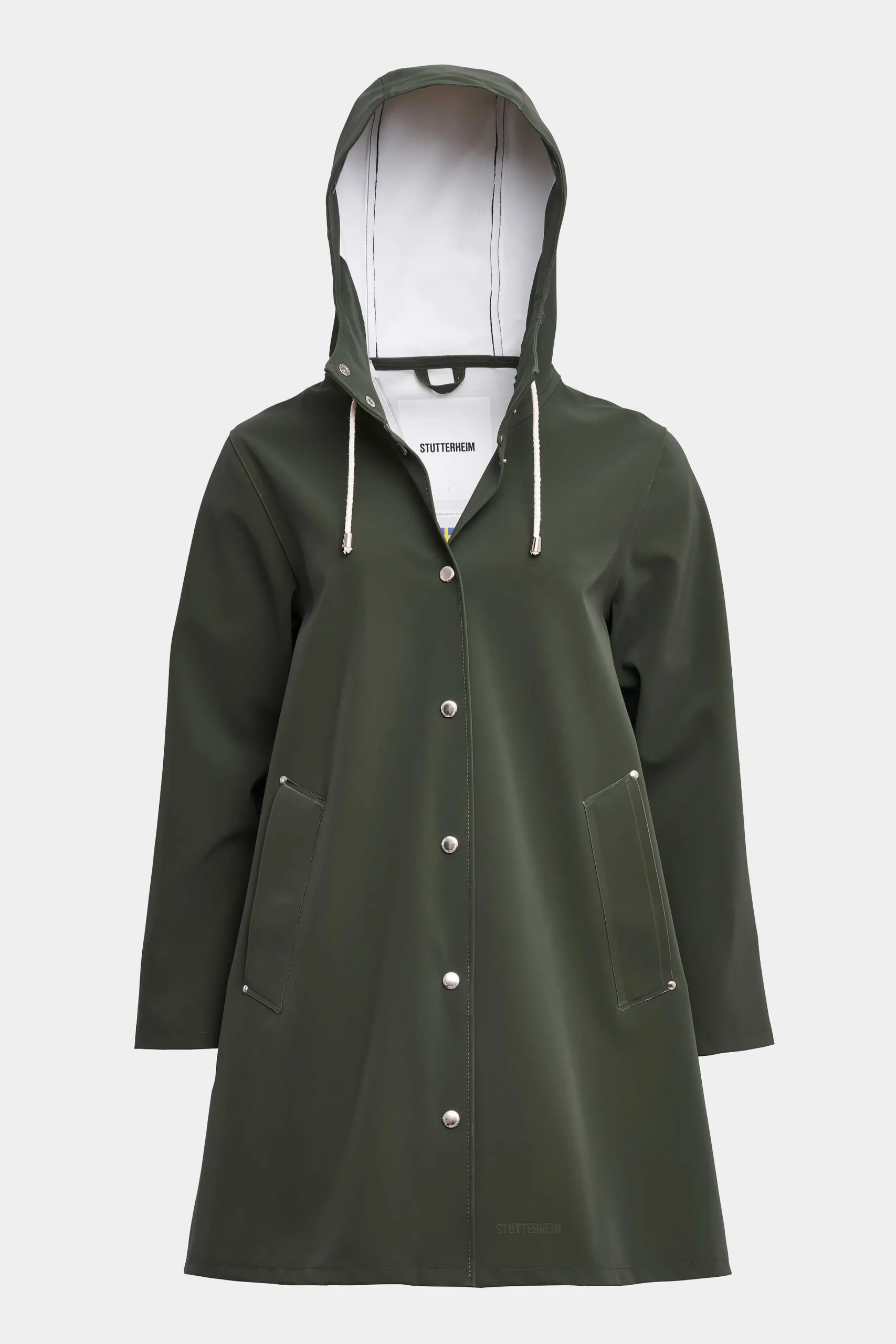 STUTTERHEIM Kvinners Salg<Mosebacke Matt Regnfrakk
