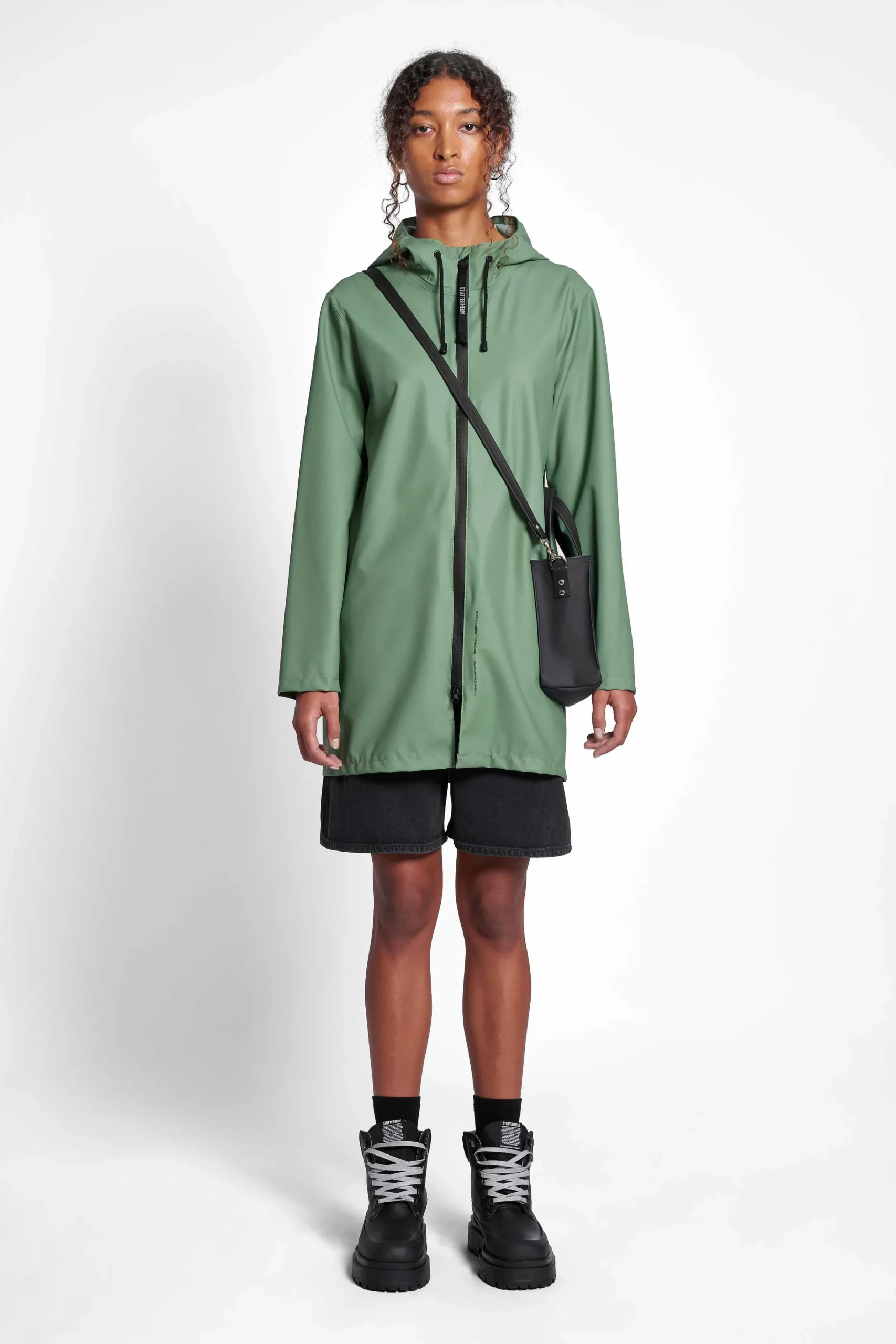 STUTTERHEIM Herresalg<Stockholm Lightweight Zip Regnfrakk